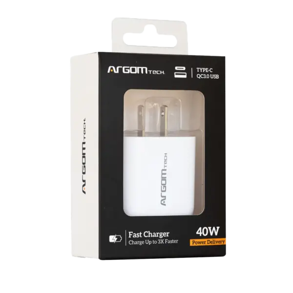 Argom 40W PD Type-C + USB A Wall Charger - Image 2