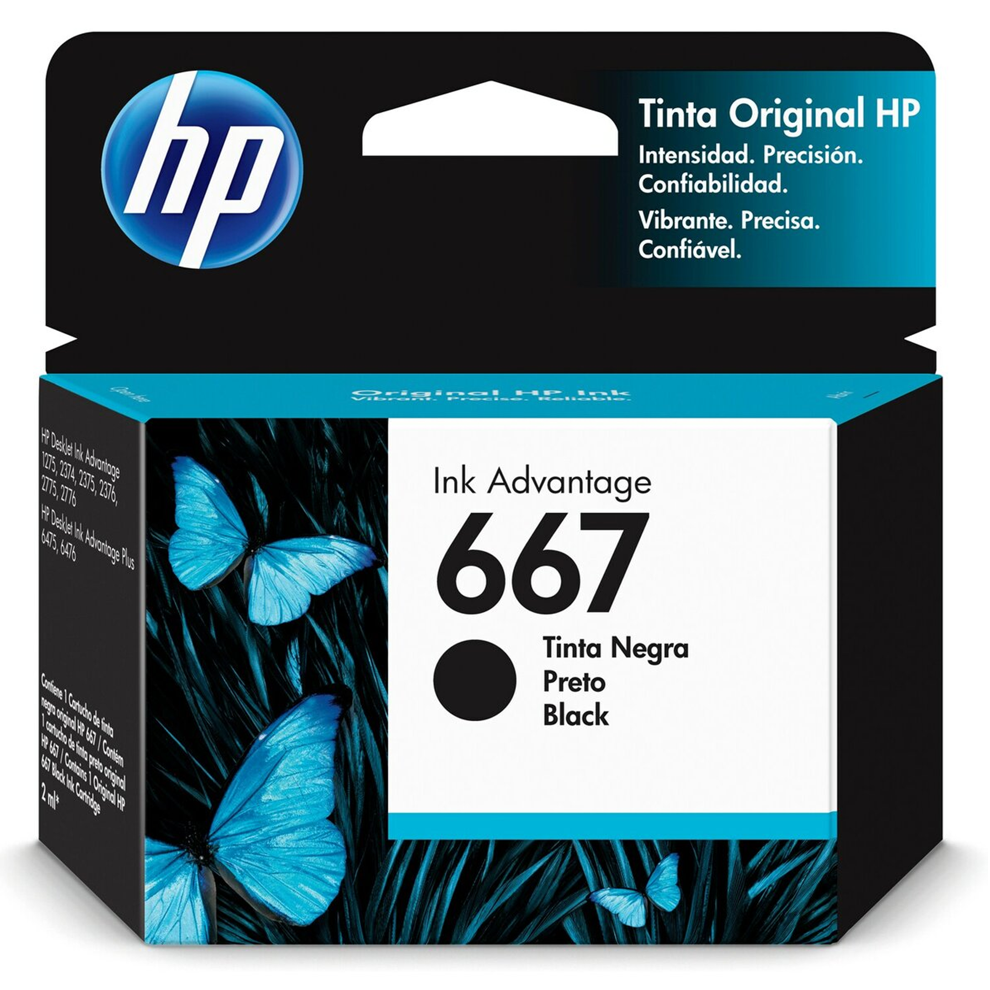 HP 667 Black Original Ink Cartridge