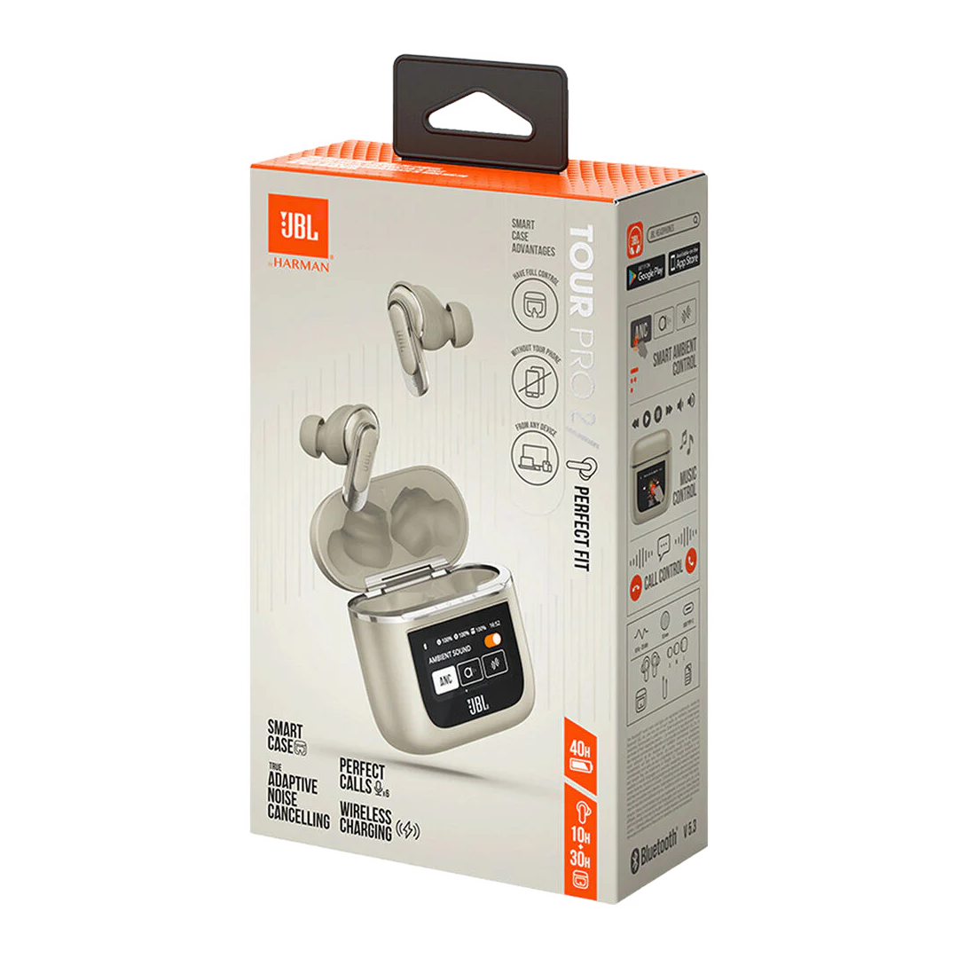 JBL TOUR-PRO-2 True Wireless Headphone - Champagne - Image 2