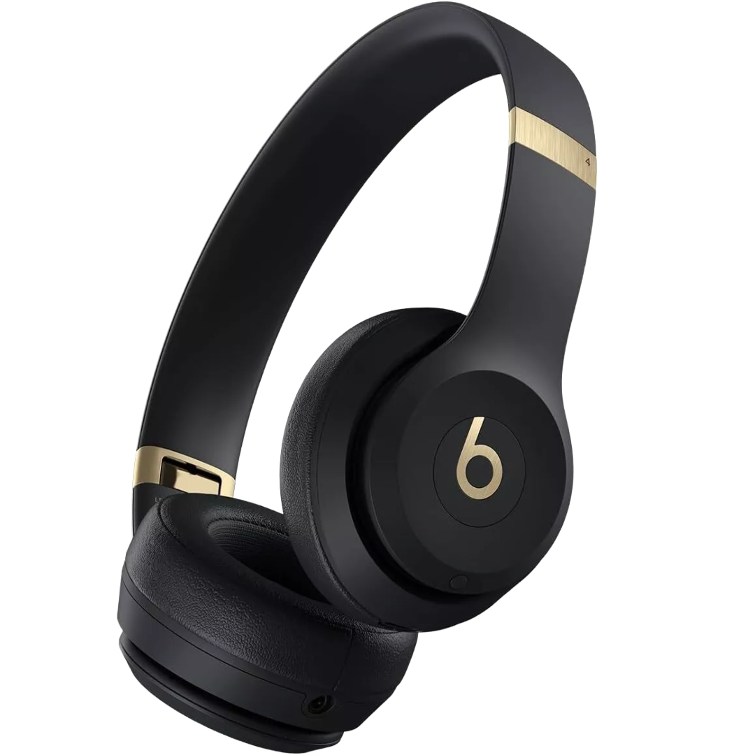 Beats Solo 4 Wireless Bluetooth On-Ear Headphones - Black & Gold