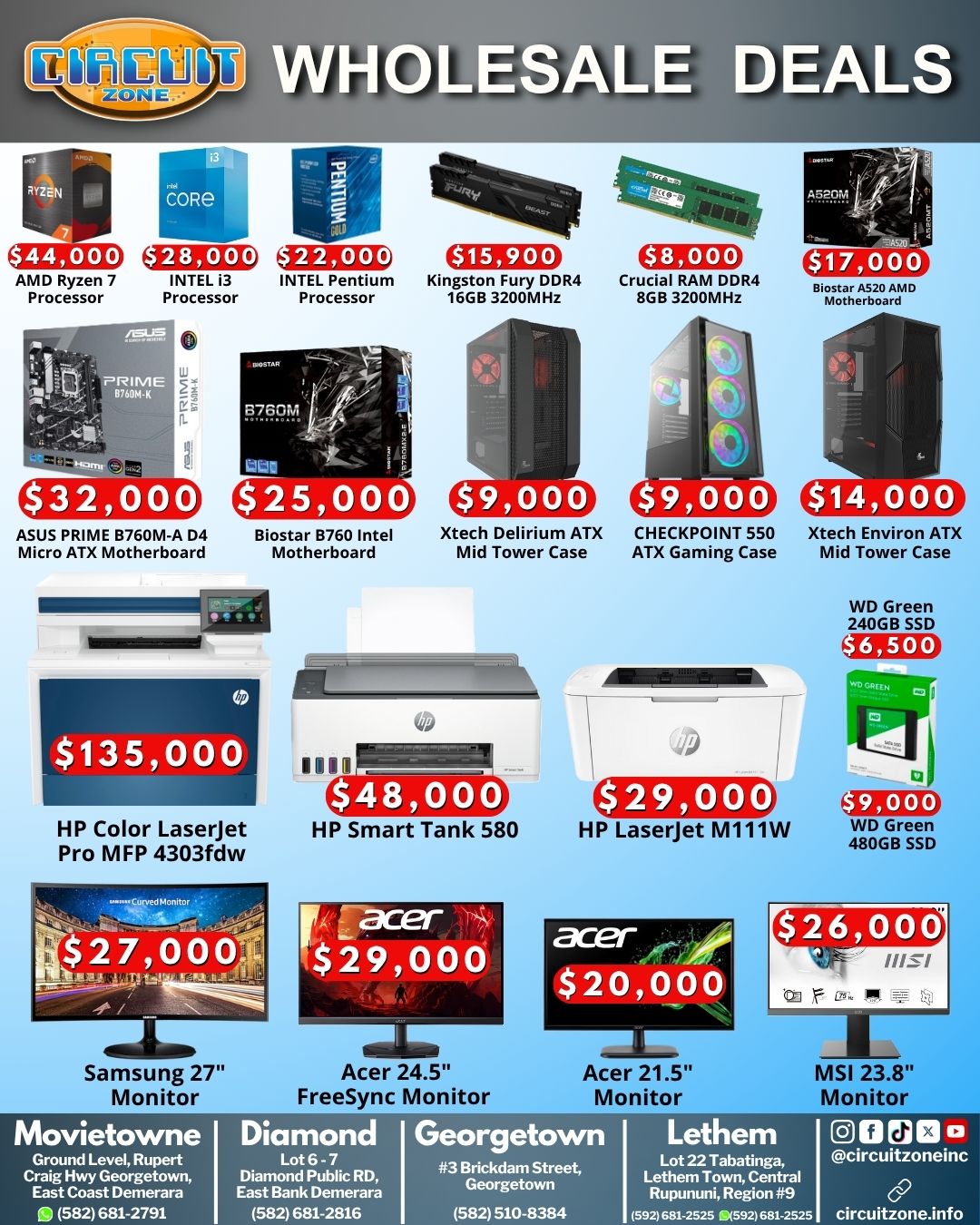 Wholesale Electronics Distributor in Guyana - Circuit Zone B2B Promotion for Retailers